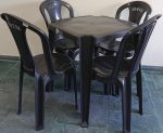 Jogo de Cadeiras Bistrô Pratagy Solplast - 1 Mesa + 4 Cadeiras - Imagem 2