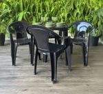 Jogo Poltrona Napoli – 1 Mesa + 4 Cadeiras