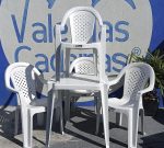 Jogo de Poltronas Jacarecica Solplast - 1 Mesa + 4 Poltronas