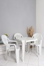 Jogo de Poltronas Jacarecica Solplast - 1 Mesa + 4 Poltronas - Imagem 4